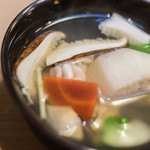 うを徳 - 陸州（むつ）松茸（まつたけ）にに蕪（かぶら）、蝦夷（えぞ）雲子（くもこ）