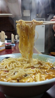 大門 - あんかけラーメン850円 麺アップ