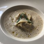 BISTRO DOUBLE - ラビオリフォアグラ カプチーノシャンピニョン安納芋のピューレ