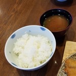 PAPA'S - ランチのご飯とお味噌汁