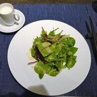 窯焼きステーキ 福田 - ランチ：和牛ハンバーグ 特製デミグラスソース：サラダ、スープ