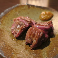たでの葉 - 尾長鴨 麹味噌で2
