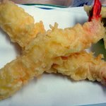 そば工房玄 - 天ぷらは海老2本と