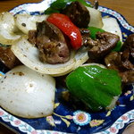 がんび - 鳥レバーバター炒め