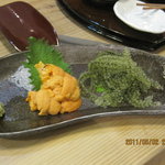 すし処　巌 - ウニブドウのコラボ