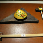 眞 - あん肝豆腐と焼きズワイガニのあんかけ