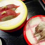 のと前回転寿司 夢市七尾店 - かつお￥200、とり貝￥300