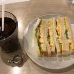 マヅラ喫茶店 - モーニングサービス：卵サンド￥３５０