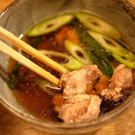 手打そば 乃田 - 鴨鍋のスープのイメージ（まかない）