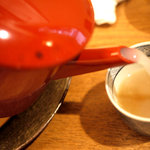 手打そば 乃田 - そば湯