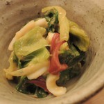 御料理 めなみ - いかと九条ネギのてっぱい