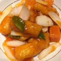 金香楼 - Ｇセットの白身魚の甘酢炒め