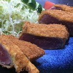 牛かつ おか田 - 牛ロースランチかつ アップ