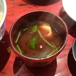 てんぷら　成生 - 赤出汁