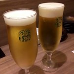 和菜酒房 おりべ - 生ビール♡美味しい(^^)v
            入れ方上手〜♬