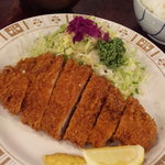 キッチン ニューほしの - ロースかつ定食　ご飯　味噌汁つき