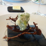 レストラン・モリエール - ◆ホタテのフリット、大葉と山葵で。