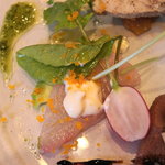 ダルクオーレ - オードブル内のカンパチのカルパッチョ