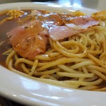 デカフェ - ベーコンエッグのあんかけスパ（日替りランチＢ）