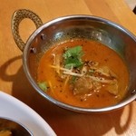 ポラポラ食堂 - 追加したマドラスチキンカレー。美味しいです。追加すべきです。