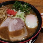 博多一風堂 - ソースとんこつ　太麺、天かす