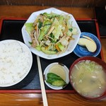 ゑちごや - 肉野菜炒め定食750円