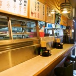 寿し秀 - 店内（カウンター席）