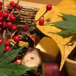 銀座 しのはら - 紅葉の八寸