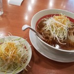 幸楽苑 - 醤油ネギラーメン (490円) + 千切りネギ (100円)