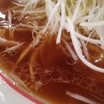 幸楽苑 - 醤油ネギラーメン スープアップ