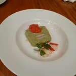 ビストロ ラングドシャ - 瀬戸内産太刀魚とほうれん草のテリーヌ