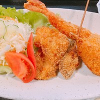 ミックスフライ定食