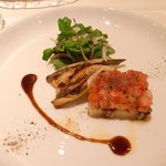 emuN - 穴子のテリーヌと、穴子の燻製の焼き物