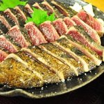 明神丸 - 鰹のタタキ（塩・26切れで確か3,000円弱）