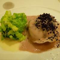 ガストロノミー ジョエル・ロブション - ラングスティーヌのラビオリ　ちりめんキャベツ
