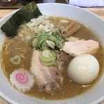 ふる川 - 海老白湯らーめん 大盛・味玉