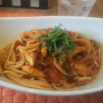ボルカノ - いろいろきのこのトマト スパゲッチ
