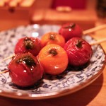 焼鳥 みずき - ちゃんと歯応えの残してある”トマト”