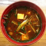 小魚料理 とみ助 - 〆はオコゼの赤出汁をリクエスト。今夜も至福のひとときでした。
