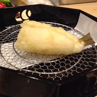 旬恵庵 あら垣 - 衣をたっぷりまとった状態の鱚