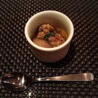 BLT STEAK GINZA - この日のお通しはマッシュルームのアヒージョ