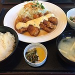 おおさかや - チキン南蛮定食  中サイズ  1000円