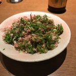 根津 釜竹 - ねぎかつお。これはすぐに出ます。お腹にも貯まらないので、時間つぶしに有効。ただし飲む人に限る。