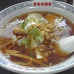 まるたかや 牛島本店 - ラーメンに脂カス