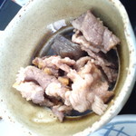 レストラン漁連 - 薄切り肉の煮物