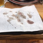 Yappari Steak 5th Ashibina Ten - 2017年11月21日  油が飛ぶので、この様に運ばれてくる。