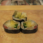 鮨 十兵衛 - 鰯の磯部巻き