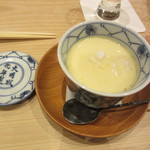 鮨 十兵衛 - 真鱈の白子の茶碗蒸し 