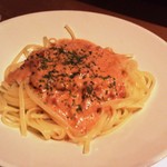 炭焼創作割烹 旬 - トマトクリーム生パスタ