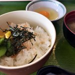 ふみちゃん食堂 - 玉子かけごはんセット ¥230